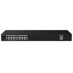 Ruijie RG-ES216GC-V2 Switch - Montaje en Rack 1U - 16 Puertos - Velocidad hasta 1Gbps - Color Negro