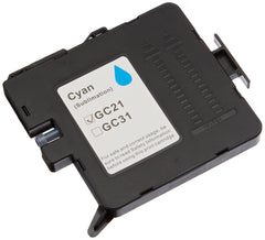 Cartucho de tinta de sublimação genérico ricoh GC21C ciano - substitui 405533/405537