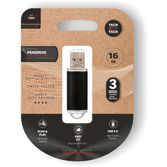 TechOneTech Basic USB 2.0 Flash Drive 16GB (Pendrive)