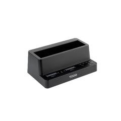 Tooq TQDS-502B Dock Dupla Bahia M.2 NVMe PCIe + Bahia 2.5" e 3.5" - USB-C 3.2 Gen2 - Cor Preto