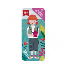 Apli Caja Metalica de Iman Tropical - 35 Magnets - Fomenta Observacion e Imaginacion - Aumenta Concentracion y Atencion - Ideal para Mayores de 3 A�os