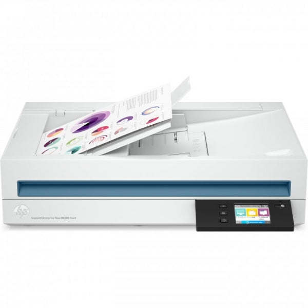 HP ScanJet Enterprise Flow N6600 fnw1 Escaner Documental WiFi Duplex - Alimentador Automatico de Documentos de 100 Hojas - Hasta 40ppm