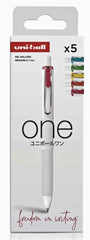 Uni-ball UMN-S-07 Pack de 5 Boligrafos de Tinta Liquida - Punta de Bola 0.7mm - Escritura Ultra Fluida - Agarre Suave y Comodo - Color Surtido