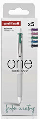 Uni-ball UMN-S-07 Pack de 5 Boligrafos de Tinta Gel - Punta de Bola 0.7mm - Escritura Ultra Fluida - Agarre Suave y Comodo - Color Surtido