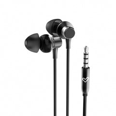 Energy Sistem Metallized Wired Headphones - Integrated Microphone - Volume Control - Color Black