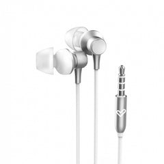 Casque filaire métallisé Energy Sistem - Microphone intégré - Contrôle du volume - Couleur Blanc