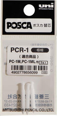 Uni-ball PC-1M Pacote de 3 recargas de feltro - Ponta 0,7mm