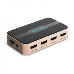 Vention HDMI Macho para Duplicador 4xHDMI Fêmea - Cor Dourada