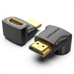 Vention Pacote de 2 adaptadores HDMI 2.0 4K 270º HDMI macho para HDMI fêmea