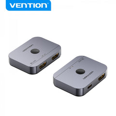 Vention Switch/Splitter HDMI 2.1 8K Bidirecional HDMI Fêmea/USB-C Fêmea para 2x HDMI Fêmea - Cor Cinza