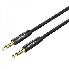 Vention Cabo Estéreo Macho Jack 3,5 para Macho Jack 3,5 - 0,5m - Cor Preta