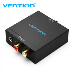 Vention Toslink e conversor de áudio RCA para 2x RCA - preto