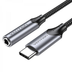 Vention Audio Jack 3,5mm Fêmea para Adaptador USB-C - 0,10m - Cor Cinza