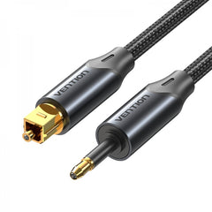 Cabo de Áudio Fibra Óptica Vention - 1,5m - Cor Preto