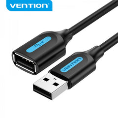 Vention USB 2,0 Male to USB Female Extension Cable - 2m - Black