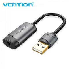 Vention USB-A Sound Card to 3,5 Female Jack - Gray