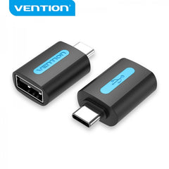 Vention USB-C Male to USB 2,0 A Female Adapter - Black