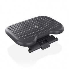 Aisens Ergonomic Footrest Tiltable and Adjustable in Height - Non-Slip Base - Max. Weight 30kg - Resistant HIPS Material - Black Color