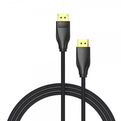 Vention Cabo DisplayPort 1.4 Macho a Macho - 1m - Algodão Trançado - Cor Preto