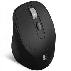 Subblim Confort Ergo Dual Raton Inalambrico Bluetooth, USB 2.4GHz 2400dpi - 5 Botones - Uso Diestro - Color Noir
