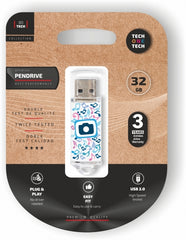 TechOneTech Be Super Foto Dream Memória USB 2.0 32GB (Pendrive)