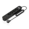 Aisens Power Strip com 4 tomadas Schuko - 2xUSB-C - 2xUSB-A - Cabo de 1,4m - Switch com indicador LED - Power Delivery