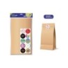 Bismark Pacote de 10 Envelopes de Papel Kraft 50grs com 10 Adesivos para Fechar - Medidas 24x42x6cm - Ideal para Presentes