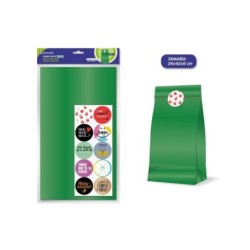 Bismark Pacote de 10 Envelopes de Papel Kraft 50grs com 10 Adesivos para Fechar - Medidas 24x42x6cm - Ideal para Presentes