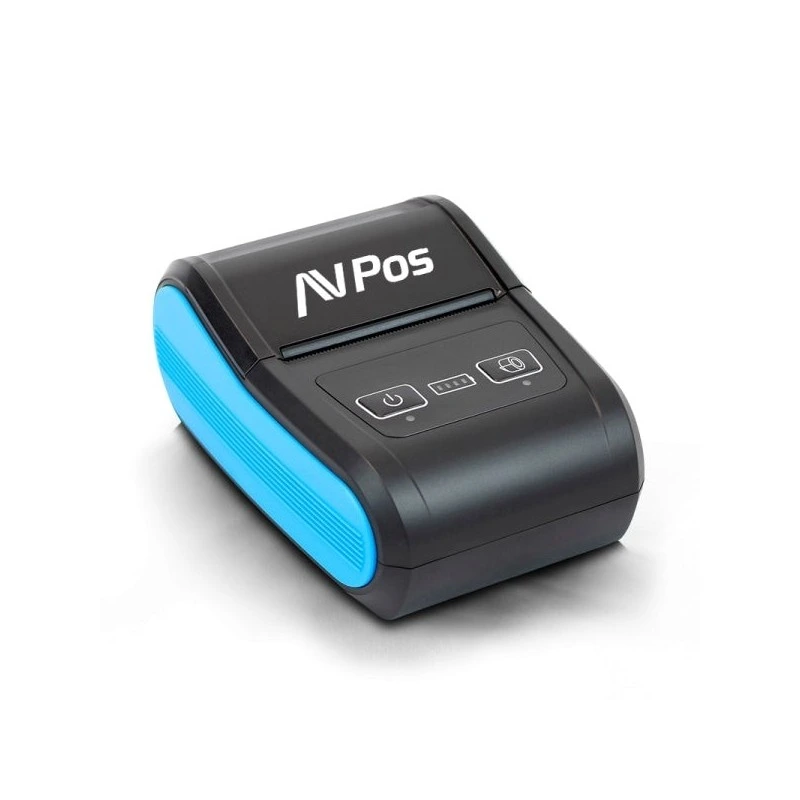 Imprimante thermique portable AVPos MP580R - 58 mm - Vitesse 90 mm/s - BT et USB-C - Couleur Noir