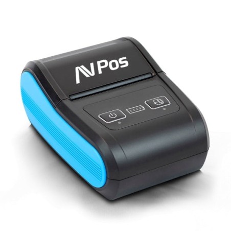 AVPos MP580R Portable Thermal Ticket Printer - 58mm - Speed ​​90 mm/s - BT and USB-C - Black Color