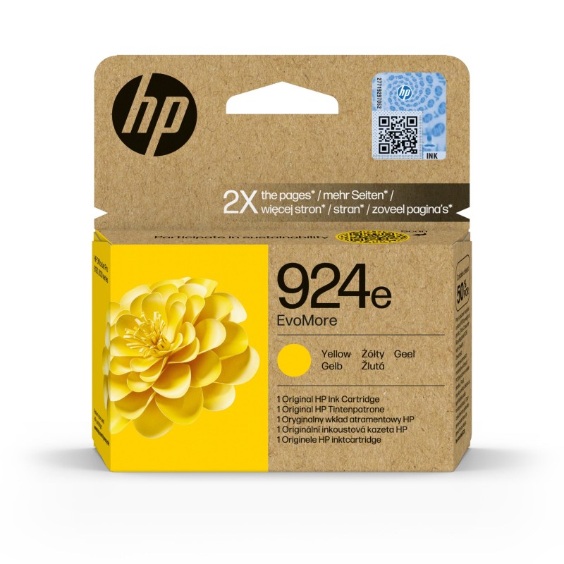 HP 924e Tinteiro Amarelo Original - 4K0U9NE