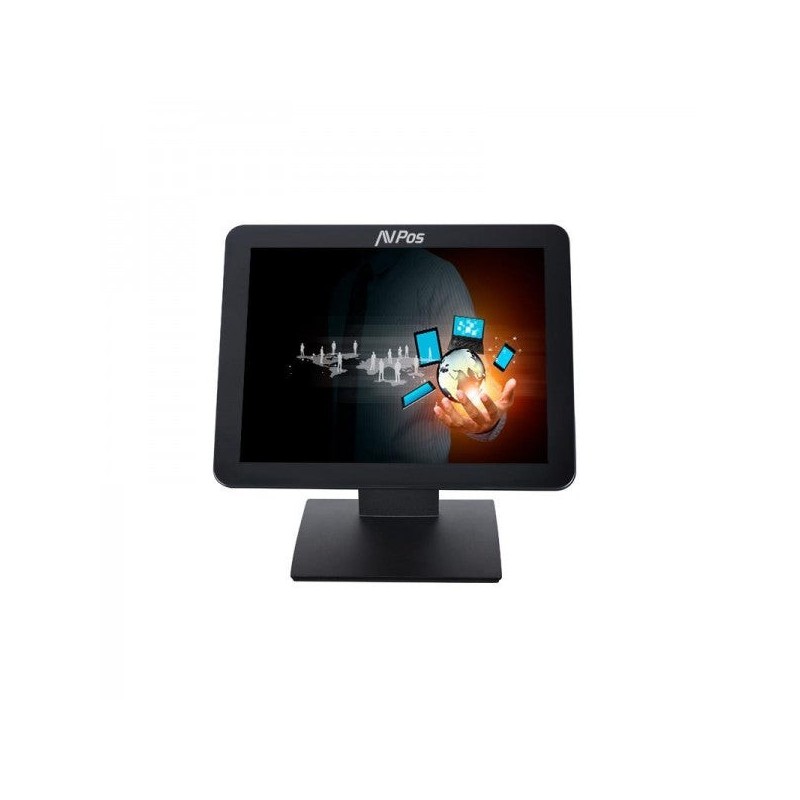 AVPos AVPos-T17 Monitor Tactil de 17 Pulgadas - Pantalla True Flat Capacitiva de 10 Puntos - 1280x1024 - 400CD/M2 - VGA - Color