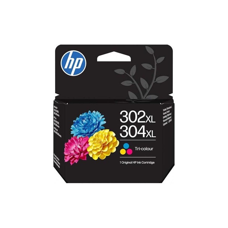 HP 302XL/304XL Tinteiro Cor Original - B7RT8AE/F6U67AE/N9K07AE