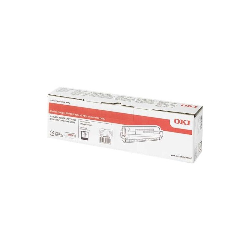 OKI C824/C834/C844 Noir Cartouche de toner Original - 47095704