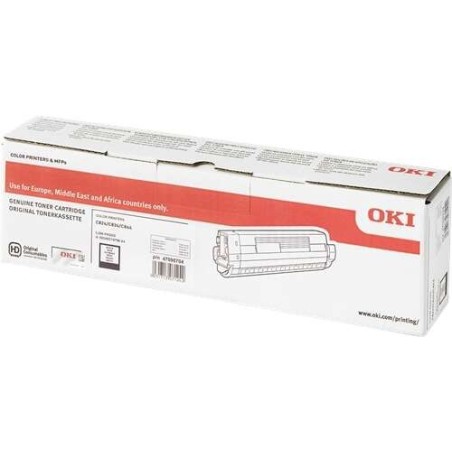 OKI C824/C834/C844 Preto Cartucho de Toner Original - 47095704