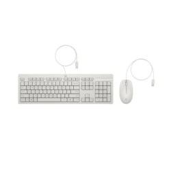 HP 225 USB G2 Keyboard and Mouse Combo - Copilot Key - Adjustable Legs - 1200 DPI Optical Mouse - Plug & Play - Easy to Clean
