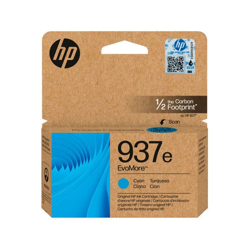 HP 937e Tinteiro Ciano Original - 4S6W6NE