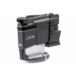Brother LC521 Negro Cartucho de Tinta Pigmentada Generico - Reemplaza LC521BK