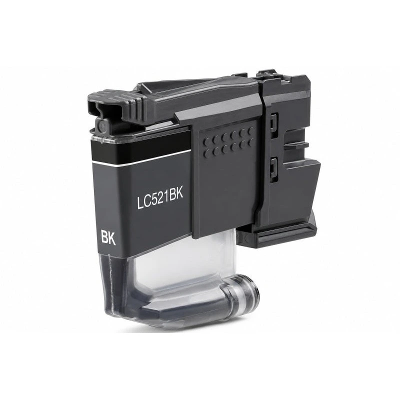 Brother LC521 Negro Cartucho de Tinta Pigmentada Generico - Reemplaza LC521BK