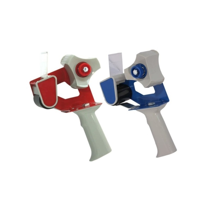 Bismark T-15 Precintadora para Rollos de hasta 50mm de Ancho - Cuchilla de Acero Templado - Empuñadura Ergonomica - Colores