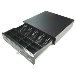 AVPos CASH-U280 Automatic Cash Drawer 41cm - 5 Bill Positions - 8 Coin Positions - RJ11 - Black Color