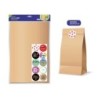 Bismark Pacote de 10 Envelopes de Papel Kraft 50grs com 10 Adesivos para Fechar - Medidas 30x47x8cm - Ideal para Presentes