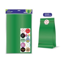 Bismark Pack de 10 Enveloppes en Papier Kraft 50grs avec 10 Autocollants pour Fermeture - Dimensions 30x47x8cm - Idéal pour