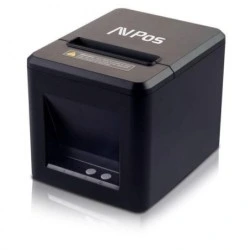 Impressora Térmica de Bilhetes AVPos AVP-TC40NET - Velocidade 260mm/s - Corte Automático Parcial - USB e LAN - Cor Preta