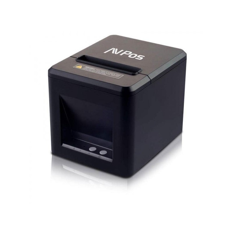 Imprimante thermique de tickets AVPos AVP-TC40NET - Vitesse 260 mm/s - Découpe automatique partielle - USB et LAN - Couleur