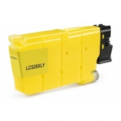 Brother LC528XL Yellow Compatible Pigment Ink Cartridge - Replaces LC528XLY