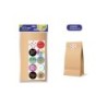 Bismark Pacote de 10 Envelopes de Papel Kraft 50grs com 10 Adesivos para Fechamento - Medidas 19x36x6cm - Ideal para Presentes