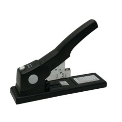 Agrafador Bismark de 24mm de espessura - Função de agrafagem plana - Capacidade para 200 folhas - Cor preta