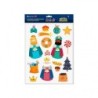 Pacote Bismark de adesivos de parede de Natal - Inclui os 3 Reis Magos - Desenhos variados