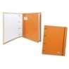 Bismark 4 Ring Binder with 80 Sheets 4x4 Grid - A4 Format - Made of Cardboard - Orange Color